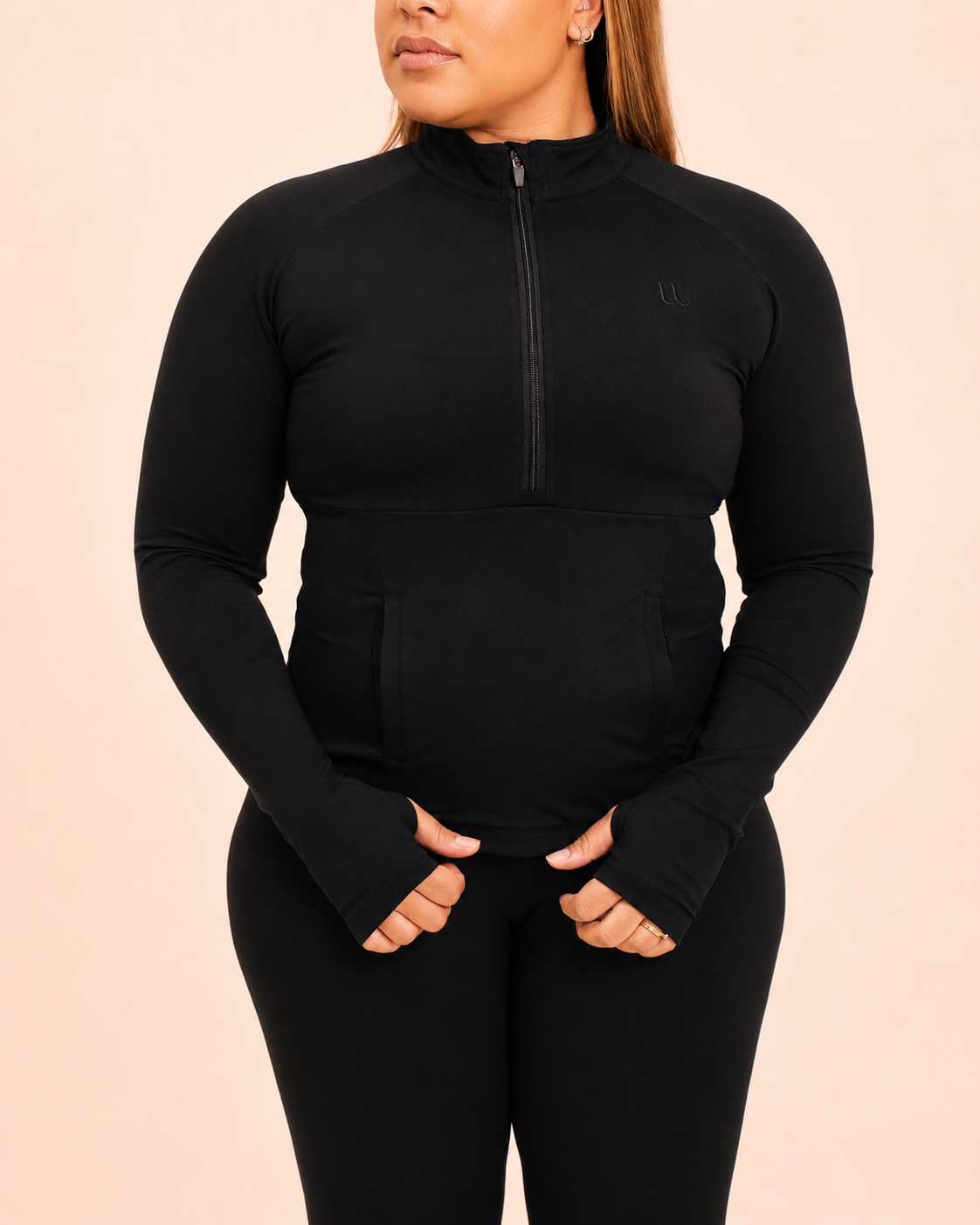 UU Half-Zip Fitted Top
