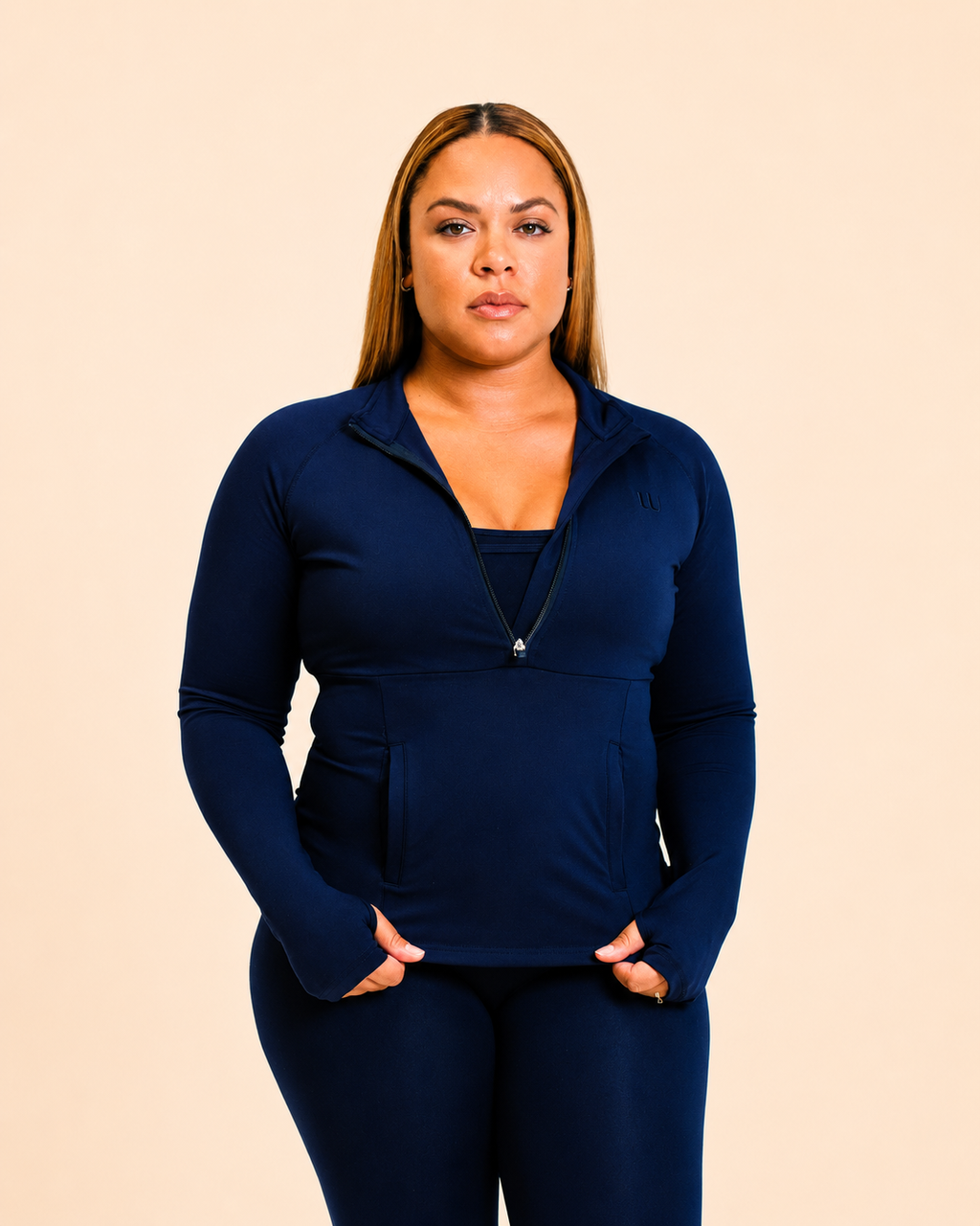 UU Half-Zip Fitted Top