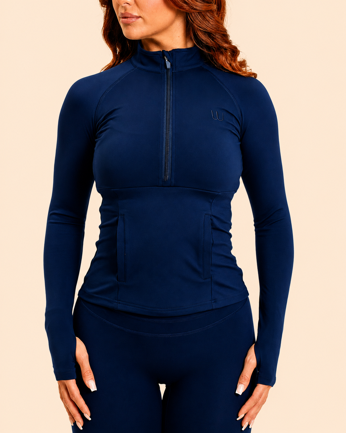 UU Half-Zip Fitted Top